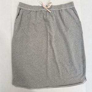 Casual Drawstring Grey Women's Skirt